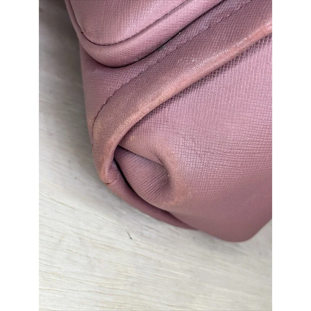 Vintage COACH MADISON LEATHER SATCHEL BAG PURSE PINK MAUVE 27350